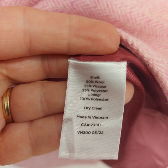 Talbots WOOL SHETLAND JACKET - BICOLOR HERRINGBONE SIZE 2 - Picture 6 of 14